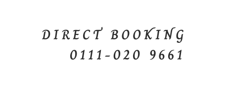 Direct booking 0111 020 9661